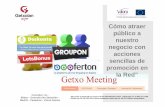 Getxo meeting, Cupones y Promoción del Negocio