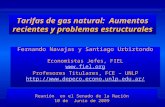 Tarifas de gas natural: Aumentos recientes y problemas estructurales Reunión en el Senado de la Nación 10 de Junio de 2009 Fernando Navajas y Santiago.