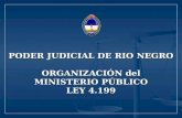 PODER JUDICIAL DE RIO NEGRO ORGANIZACIÓN del MINISTERIO PÚBLICO LEY 4.199.