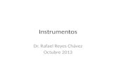 Instrumentos Dr. Rafael Reyes Chávez Octubre 2013.