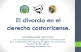 El divorcio costarricense