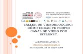 Presentacion Taller De Videoblogging