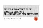 Prevención del bullying homofóbico