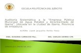 Auditoría Sistemática a la Empresa Pública Municipal de Agua Potable y Alcantarillado de Ibarra, Ubicada en la ciudad de Ibarra, Provincia de Imbabura.