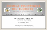 ESCUELA POLITÉCNICA DEL EJERCITO CARRERA DE INGENIERIA CIVIL DEPARTAMENTO DE CIENCIAS DE LA TIERRA Y LA CONSTRUCCIÓN PELIGROSIDAD SÍSMICA DEL GOLFO DE.
