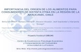 Importancia del origen de los alimentos para consumidores de distinta etnia en la región de la Araucanía, Chile