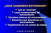 © Santi Querol. I.E.S. CHIVA 2001-02 ¿NOS SABEMOS ENTRENAR? Qué es entrenar Leyes fundamentales del entrenamiento Principios básicos del entrenamiento.