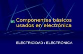 Componentes bsicos usados en electr³nica ELECTRICIDAD / ELECTR“NICA