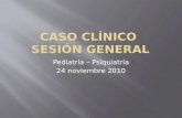 Pediatría – Psiquiatría 24 noviembre 2010. Revisión Bibliográfica Sesión General Hospital Ángeles del Pedregal.