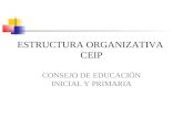 ESTRUCTURA ORGANIZATIVA CEIP CONSEJO DE EDUCACIÓN INICIAL Y PRIMARIA.