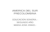 AMERICA DEL SUR PRECOLOMBINA EDUCACION SONORA.- SEGUNDO AÑO MARIA JOSE ZINNO.-