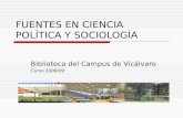 Fuentes en Ciencia Política y Sociologia
