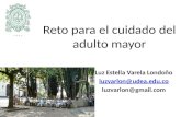 Reto para el cuidado del adulto mayor Luz Estella Varela Londoño luzvarlon@udea.edu.co luzvarlon@gmail.com.