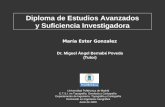 María Ester Gonzalez Diploma de Estudios Avanzados y Suficiencia Investigadora Dr. Miguel Ángel Bernabé Poveda (Tutor) Universidad Politécnica de Madrid.