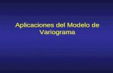 Aplicaciones del Modelo de Variograma. Aplicaciones Definir la variabilidad de un yacimiento. a) Concepto de soporte b) Varianza de dispersión (c/distintos.