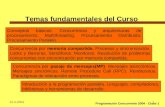 12-4-20041 Temas fundamentales del Curso Conceptos básicos. Concurrencia y arquitecturas de procesamiento. Multithreading, Procesamiento Distribuido, Procesamiento.