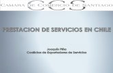 Política General e Indicadores de la Importancia Sº en Chile Formas de Prestar Servicios en Chile Comercio de Servicios.