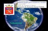 Turbulencia Meteorolog­a para aviadores navales Curso 2006 Prof.: Dr. Gustavo V. Necco Escuela de Aviaci³n Naval ESANA