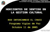 Gestión Cultural Pregrado Gestión Cultural y Comunicativa Universidad Nacional de Colombia sede Manizales FABIO RINCON CARDONA HORIZONTES DE SENTIDO EN.