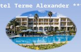 El Hotel Alexander se encuentra en la isla de Ischia, frente al mar y está rodeado de un parque privado. El Hotel cuenta con: hall, amplio salón, comedor,