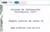 PROGRAMA DE COMPETITIVIDAD TERRITORIAL DE LA REGIÓN CENTRO DE SANTA FE Sistema de Información Territorial (SIT) Región Central de Santa Fe .