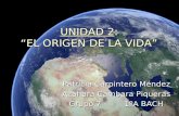 UNIDAD 2: “EL ORIGEN DE LA VIDA” Patricia Carpintero Méndez Azahara Cámbara Piqueras Grupo 7 - 1ºA BACH.