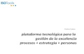 Plataforma tecnológica para la gestión de la excelencia procesos + estrategia + personas Marta Cobos.