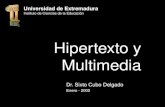Hipertexto y Multimedia Dr. Sixto Cubo Delgado Enero - 2002 Universidad de Extremadura Instituto de Ciencias de la Educación.
