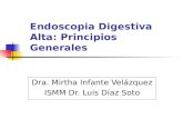 Endoscopia Digestiva Alta: Principios Generales Dra. Mirtha Infante Velázquez ISMM Dr. Luis Díaz Soto.