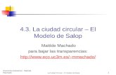 Economía Industrial - Matilde Machado La Ciudad Circular – El modelo de Salop 1 4.3. La ciudad circular – El Modelo de Salop Matilde Machado para bajar.