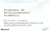 Microsoft Colombia  acadcol@microsoft.com.