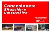 Dra. Cayetana Aljovín Directora Ejecutiva Concesiones: Situación y perspectiva.