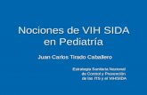 Nociones de VIH SIDA en Pediatría Juan Carlos Tirado Caballero Estrategia Sanitaria Nacional de Control y Prevención de las ITS y el VIH/SIDA.