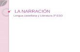 LA NARRACIÓN LA NARRACIÓN Lengua castellana y Literatura 3º ESO.