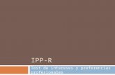 IPP-R Test de intereses y preferencias profesionales.