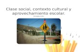 Clase social, contexto cultural y aprovechamiento escolar. Introducción.