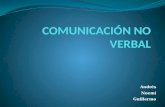 Andrés Noemí Guillermo. La comunicación no verbal hace referencia a “cómo se dicen las cosas” pero sin decirlas. Esta comunicación se da a través de múltiples.