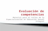 Material para el taller de la Especialización en Educación Sexual Integral.