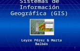 1 Sistemas de Información Geográfica (GIS) Leyre Pérez & Marta Balbás.