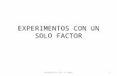 EXPERIMENTOS CON UN SOLO FACTOR Estadística III. H Lamos1.