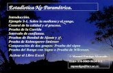 Estadística No Paramétrica. © Manuel Pontigo Alvarado. ISBN 978-9969-9634-3-5 mpontigo@itcr.ac.cr.mpontigo@itcr.ac.cr Introducción. Ejemplo 3-1. Sobre.