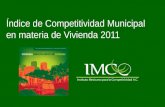 Índice de Competitividad Municipal en materia de Vivienda 2011.