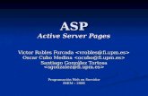 ASP Active Server Pages Victor Robles Forcada Victor Robles Forcada Oscar Cubo Medina Oscar Cubo Medina Santiago González Tortosa Santiago González Tortosa.