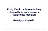 El significado de la ejercitación y desarrollo de los procesos y operaciones mentales: Paradigma Cognitivo Comunicación Educativa.