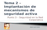 Punto 3 – Seguridad en la Red Corporativa Juan Luis Cano.