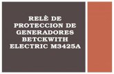 RELÈ DE PROTECCION DE GENERADORES BETCKWITH ELECTRIC M3425A