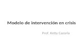 Modelo de intervención en crisis Prof. Ketty Cazorla.
