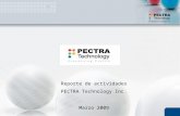 Reporte de actividades PECTRA Technology Inc. Marzo 2009.