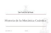 16/11/2009v21 de 38 Historia de la Mecánica Cuántica.