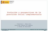 Francisco J. Blas Cruz Dirección General de Seguros y Fondos de Pensiones Evolución y perspectivas de la previsión social complementaria Madrid 16 de noviembre.